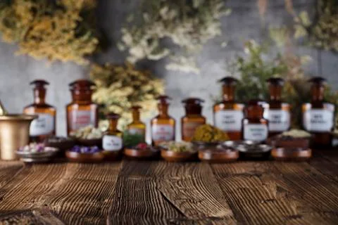 Alternative medicine. Foto stock