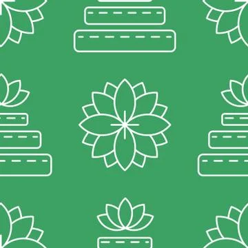 Alternative medicine vector pattern Stock Illustration