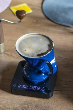 Alternative method of coffee brewing tools Stock Photos