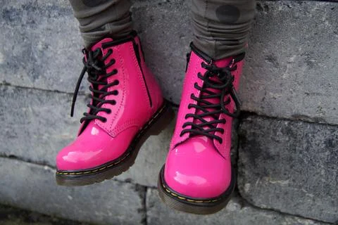 Alternative pink shoes Stock Photos