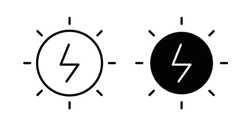 Alternative power icon bundle for website design projects 스톡 일러스트