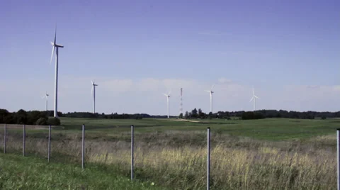Alternative power source. Windmill Stock Footage 29639179