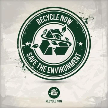 Alternative recycling stamp Stock Illustration