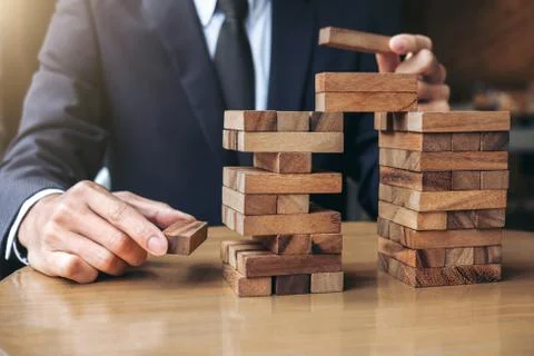 Alternative risk concept, plan and strategy in business, Young intelligent bu Stock Photos
