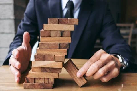 Alternative risk concept, plan and strategy in business, Young intelligent bu Stock Photos