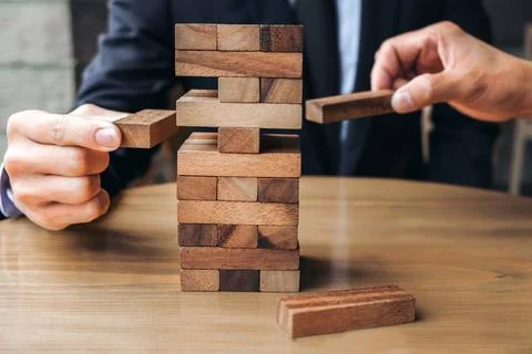 Alternative risk concept, plan and strategy in business, Young intelligent .. Stock Photos