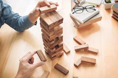 Alternative risk concept, plan and strategy in business, Risk To Make Buine.. Stock Photos