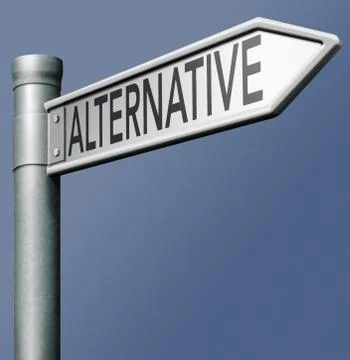 Alternative road sign Stock Illustration