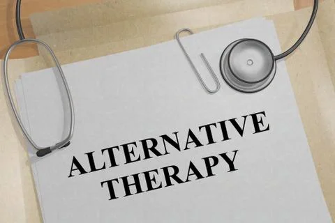 ALTERNATIVE THERAPY concept Stock Illustration