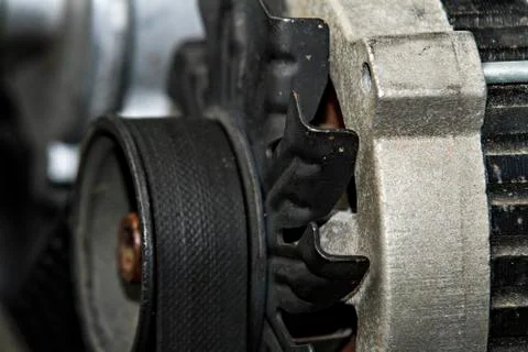 Alternator on a car Foto stock