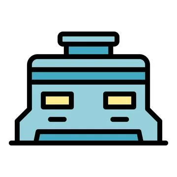 Alternator icon vector flat Stock Illustration