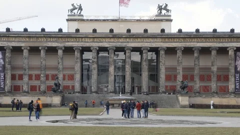 Altes Museum Berlin close 库存影片 91557196