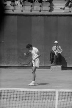 Althea Gibson At The French Championships, Paris, France Stock Photos