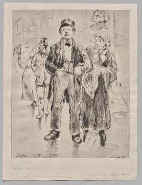 Although his work changed throughout his career, early on Gaston La Touche .. Illustrazione stock