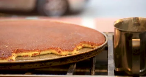 Although it is a sweet known as the origin Hatay. kunefe Stock Footage 171688433