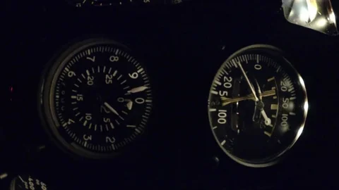 Altimeter and variometer change readings Stock Footage 91958384