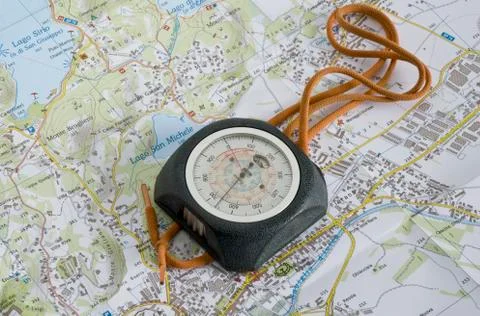The altimeter. Stock Photos