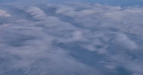 Altocumulus from air Stock Footage 115510609