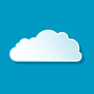 Altocumulus cloud icon Illustrazione stock