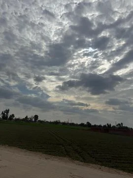 Altocumulus Cloud Pattern at Noon 写真素材