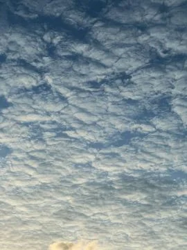 Altocumulus Clouds in a Blue Sky Stock Photos