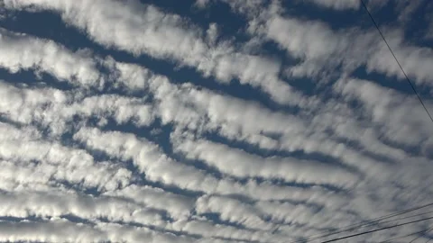 Altocumulus clouds, Malaysia Stock Footage 152806835