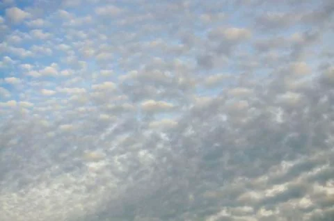 Altocumulus - clouds in the morning Stock Photos