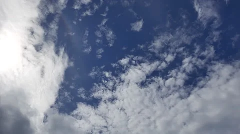 Altocumulus Clouds Time Lapse Stock Footage 55244217