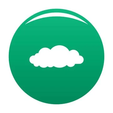 Altocumulus icon green Illustrazione stock