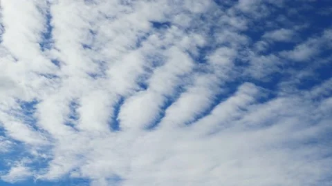 Altocumulus undulatus clouds Stock Footage 213508274