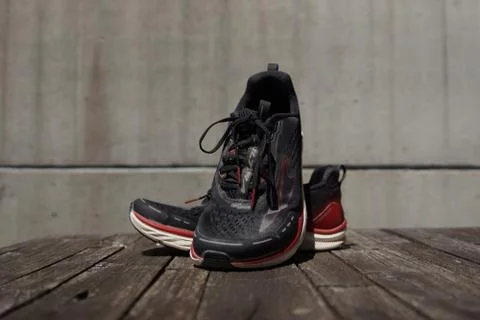 Altra Torin 4, zero drop running shoe. Stock Photos