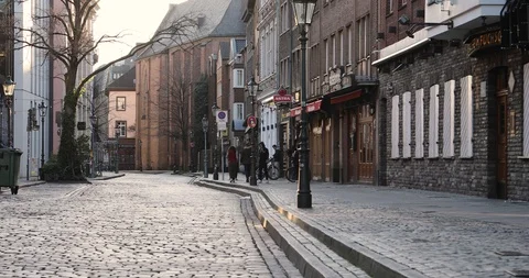 Altstadt of Dusseldorf 스톡 동영상 127429088