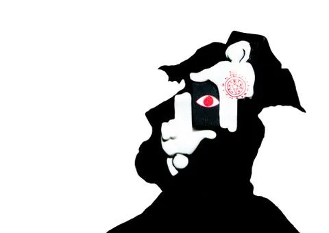 Alucard with all-seeing eye Stock Illustration