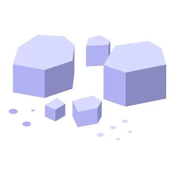 Alum crystals forming a geometric pattern on white background イラスト素材
