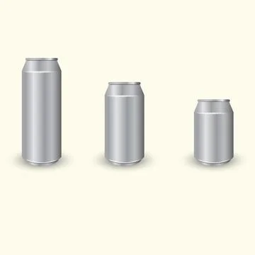 Aluminium cans Stock Illustration