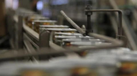 Aluminium  Cans Machine Various Views Stock Footage 42698713