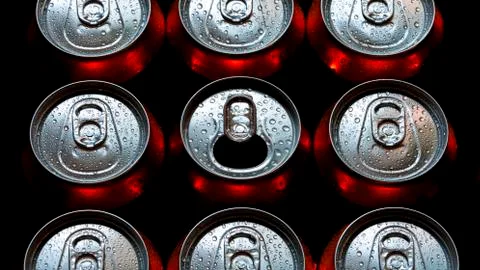 Aluminium cans Stock-Fotos