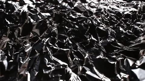 Aluminium foil rotating pattern macro texture background backdrop footage video. Stock Footage 91380188