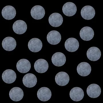 Aluminium Moons Stock Illustration