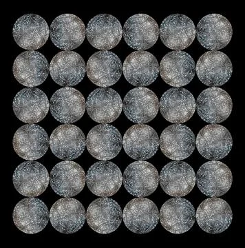 Aluminium Moons Stock Illustration