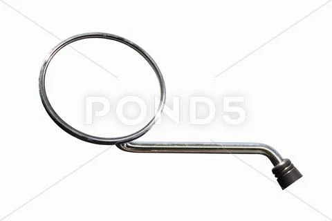 Aluminium of motorcycle mirrors Stock Photos