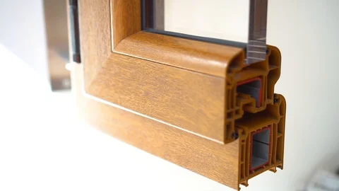 Aluminium profile sample isolated on background Stock Footage 93448176