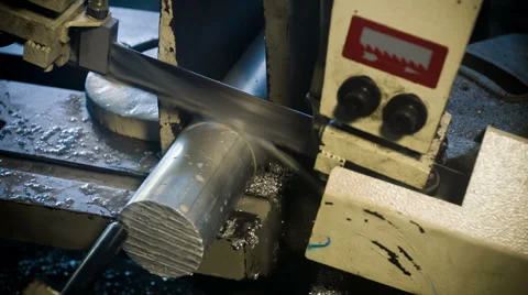 Aluminium Rod Cutting Stock Footage 54055987
