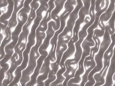 Aluminum abstract silver wave pattern background 3d illustration イラスト素材