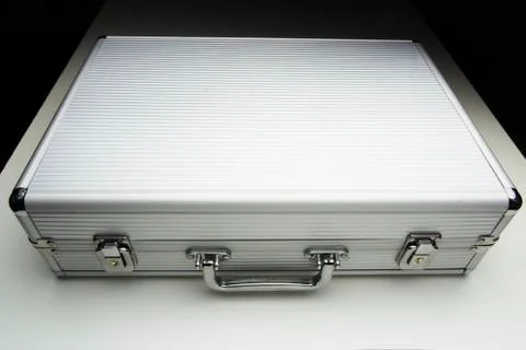 Aluminum Briefcase Stock Photos