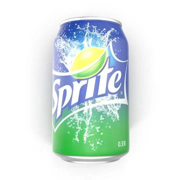 Aluminum Can 0.33L Sprite ~ 3D Model #90654072 | Pond5