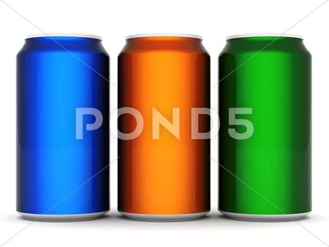 Aluminum can Stock Illustration