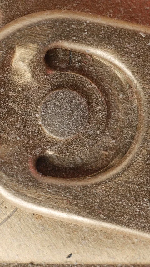 Aluminum can pull tab rotating, macro detail. Vertical Video stock 332066618