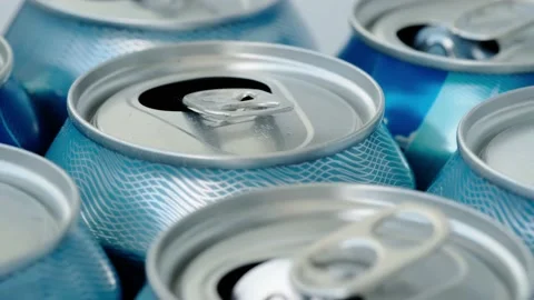 Aluminum cans Stock Footage 131207989