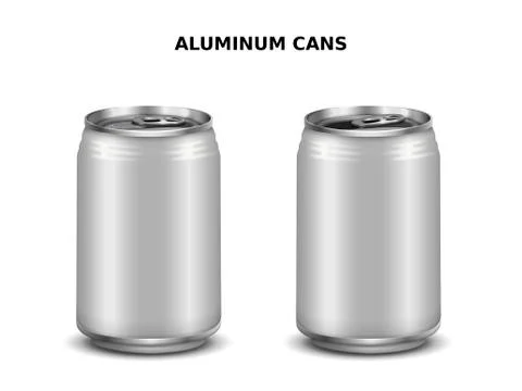 Aluminum cans mockup Stock-Illustration